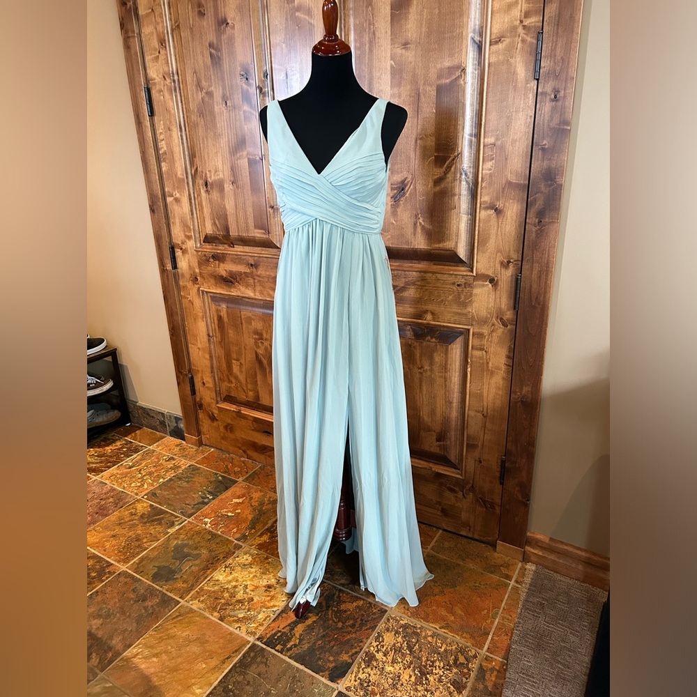 Birdy Grey Bridesmaid/Prom Dress. Size M. Sage Green Chiffon